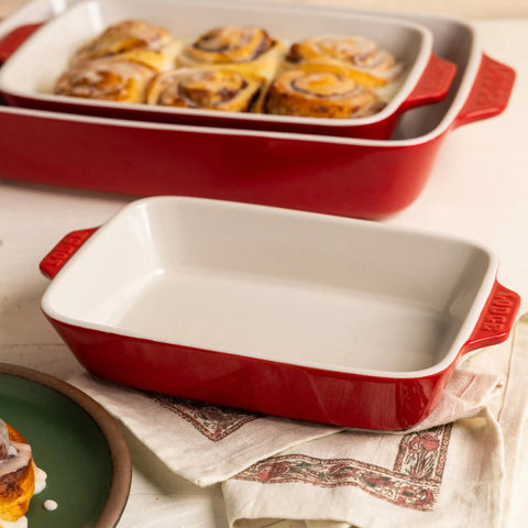 Small Stoneware Casserole Dish, 9 x 6 Inch