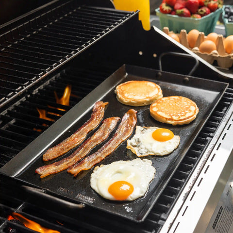 18 x 10 Inch Seasoned Carbon Steel Griddle