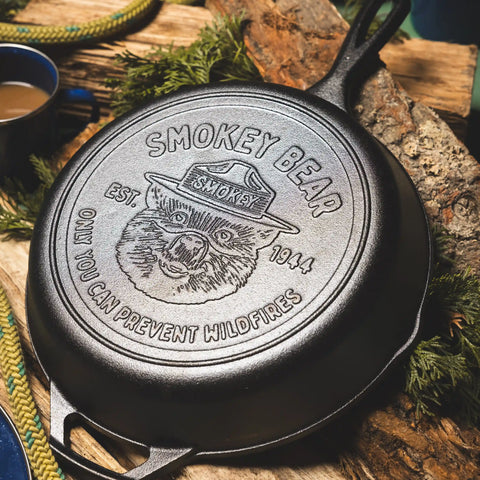 10.25 Inch Seasoned Cast Iron Smokey Bear® Skillet