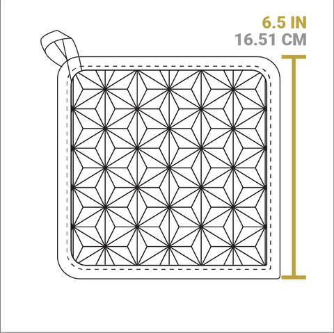 Silicone and Fabric Potholder