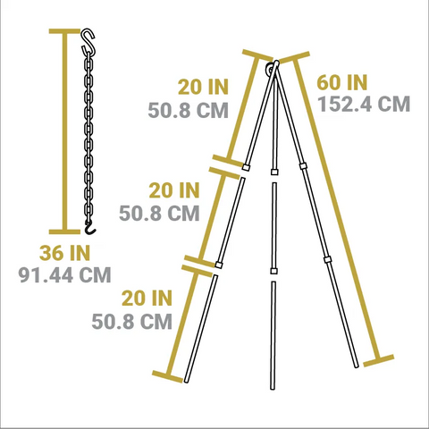 Adjustable Camp Tripod