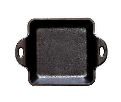 Heat-Treated 10 Ounce Square Cast Iron Mini Server