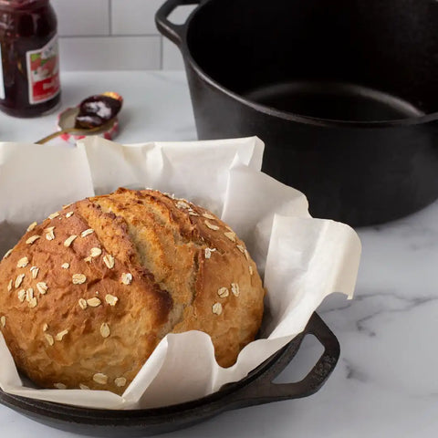 5 Quart Cast Iron Double Dutch Oven