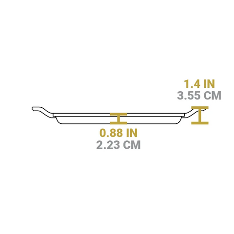 Chef Collection 11 Inch Cast Iron Square Griddle