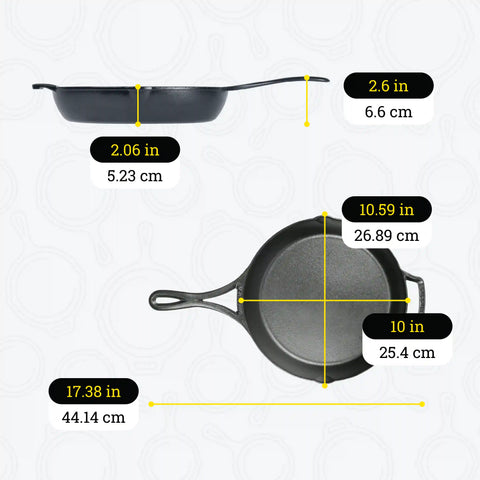 Blacklock Lightweight Cast Iron Skillet Set